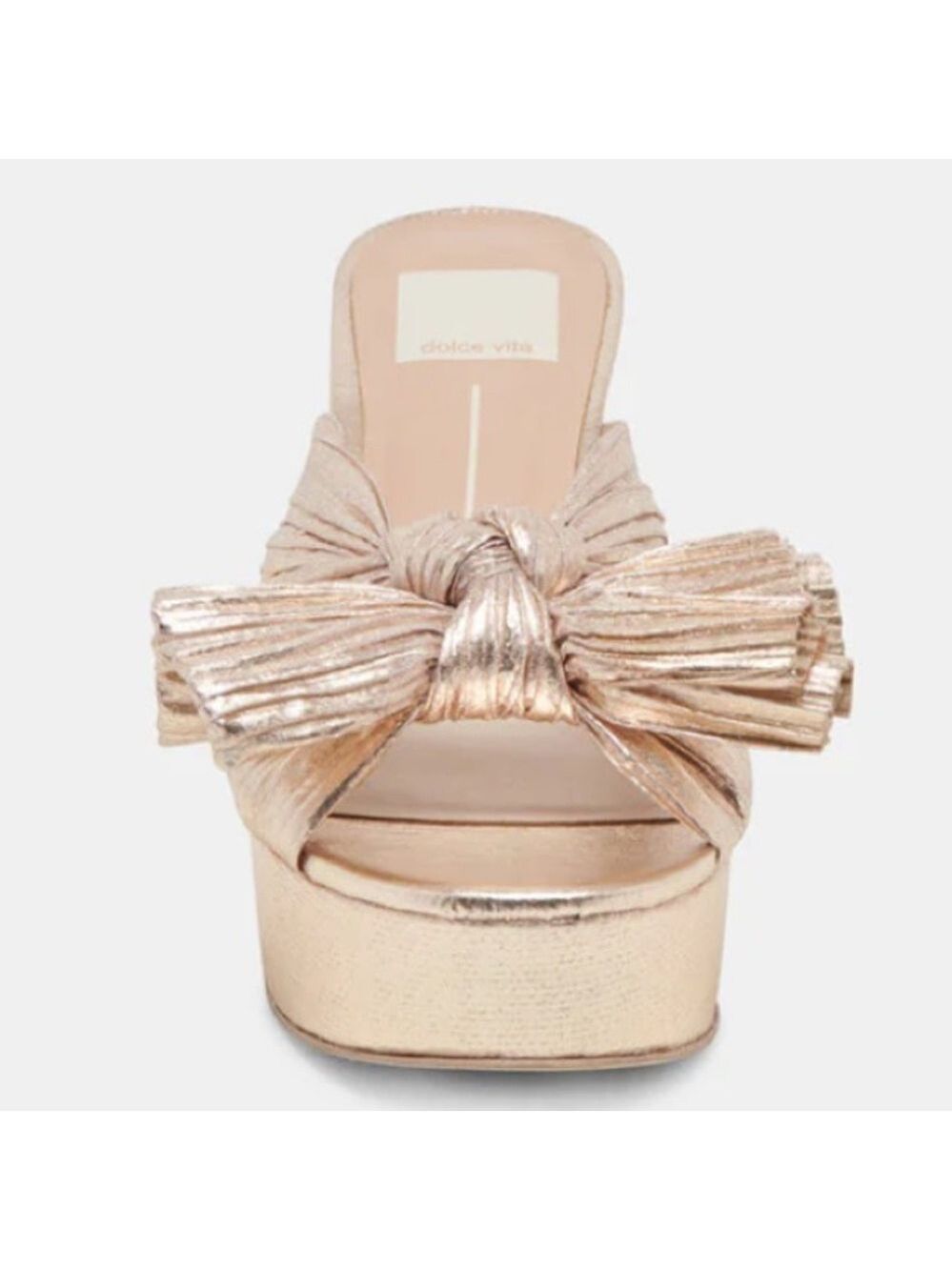 NWT $160 Lilly Sisto for Gianni Bini Satin Bow Platform Heels – Size 6.5 - Picture 2 of 10